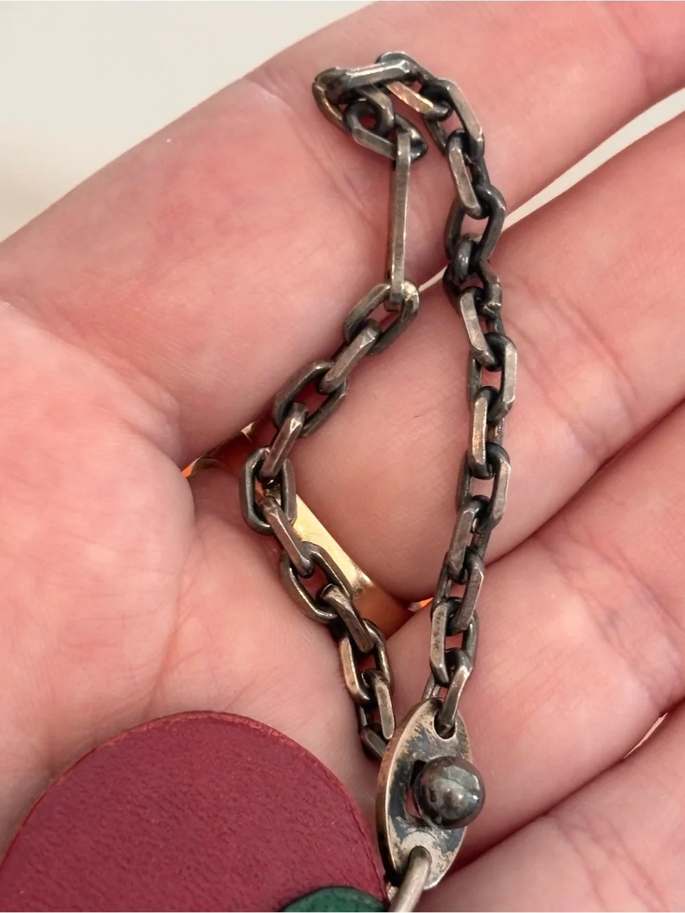 Hermès Vintage Leather Fruit Apple Bag Charm - Picture 9 of 13